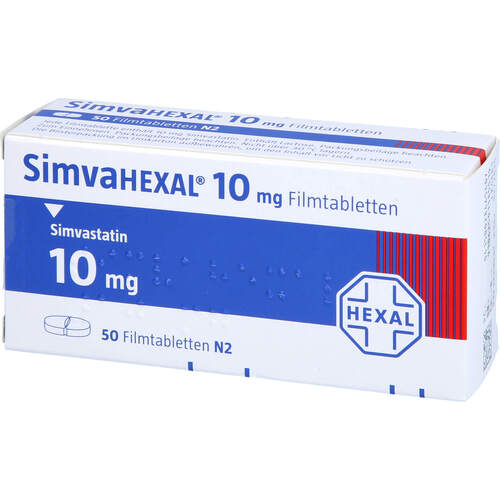 SimvaHEXAL 10mg Filmtabletten, 50 Stk., HEXAL AG