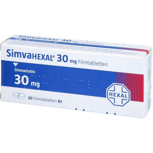 SimvaHEXAL 30mg Filmtabletten, 30 Stk., HEXAL AG