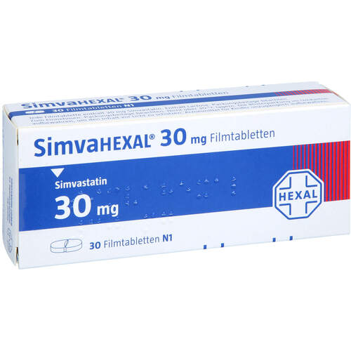 SimvaHEXAL 30mg Filmtabletten, 30 Stk., HEXAL AG