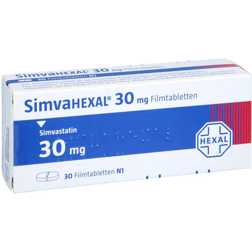 SimvaHEXAL 30mg Filmtabletten, 30 ST, HEXAL AG