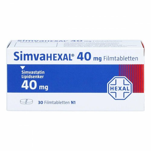 SimvaHEXAL 40mg Filmtabletten, 30 ST, HEXAL AG