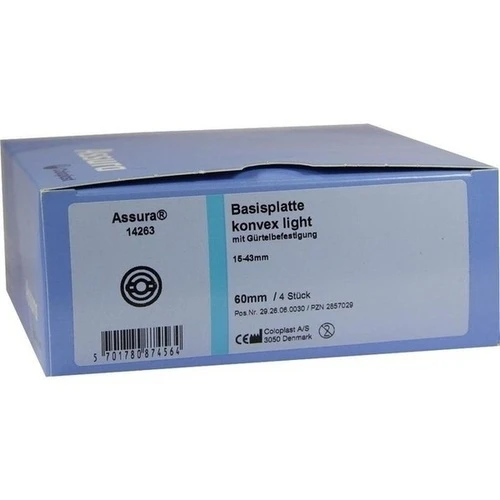 Assura Basispl. konvex light aussch.15-43mm RR60mm, 4 Stk., Coloplast GmbH