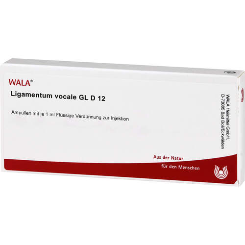 LIGAMENTUM VOCALE GL D 12 Ampullen, 10X1 ml, WALA Heilmittel GmbH