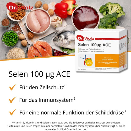 Selen ACE 100mcg 180 Tage, 180 Stk., Dr. Wolz Zell GmbH