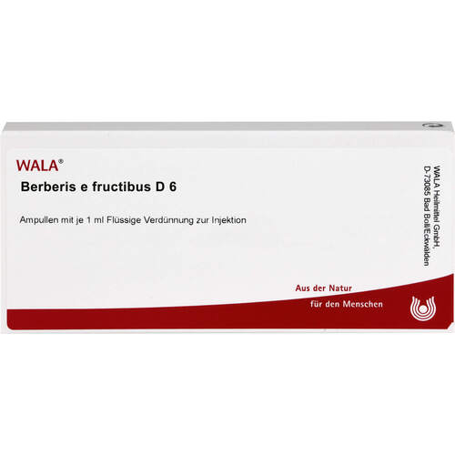 BERBERIS E FRUCTIBUS D 6, 10x1 ml, Wala Heilmittel GmbH