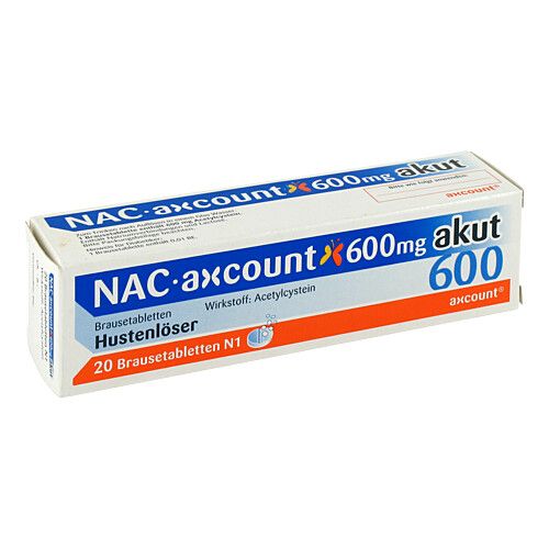 NAC axcount 600 akut Brausetabletten, 20 Stk., axcount Generika GmbH