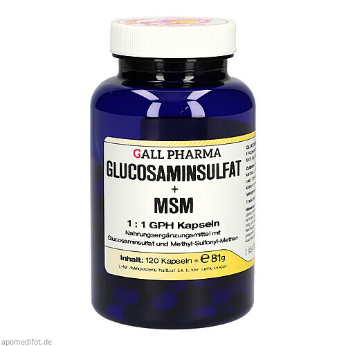 Glucosaminsulfat + MSM 1:1 Kapseln, 120 Stk., Hecht-Pharma GmbH