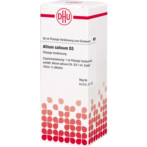 ALLIUM SATIVUM D 3 Dilution, 50 ml, DHU-Arzneimittel GmbH & Co. KG