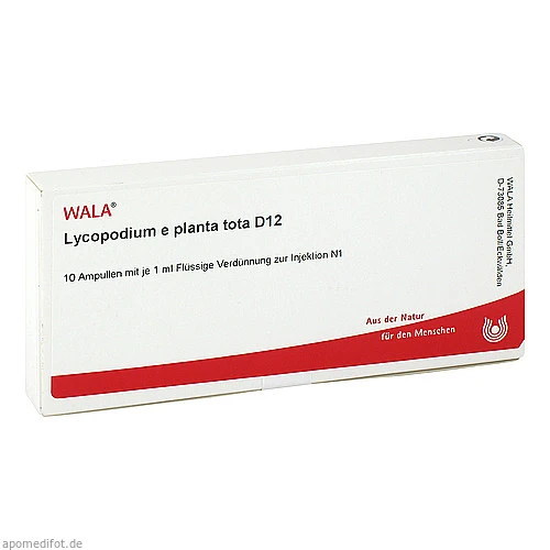 LYCOPODIUM E planta tota D 12 Ampullen, 10x1 ml, WALA Heilmittel GmbH