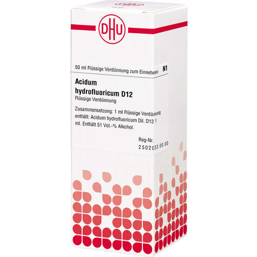 ACIDUM HYDROFLUOR D12, 50 ml, Dhu-Arzneimittel GmbH & Co. KG ACIDUM HYDROFLUOR D12, 50 ml, Dhu-Arzneimittel GmbH & Co. KG