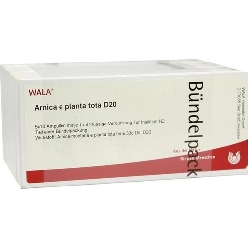 ARNICA E Planta tota D 20 Ampullen, 50x1 ml, WALA Heilmittel GmbH