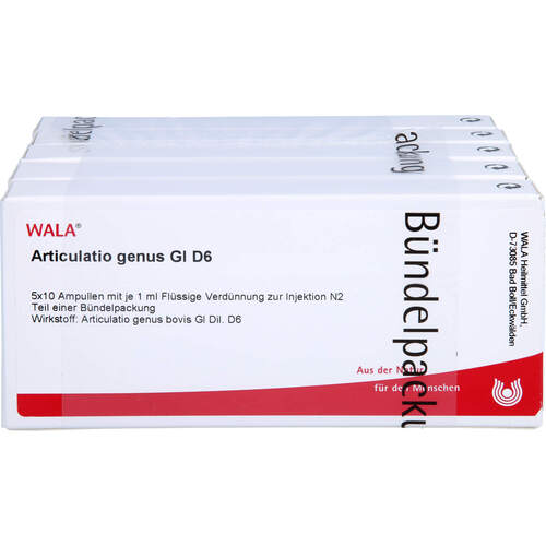 ARTICULATIO genus GL D 6 Ampullen, 50X1 ml, WALA Heilmittel GmbH