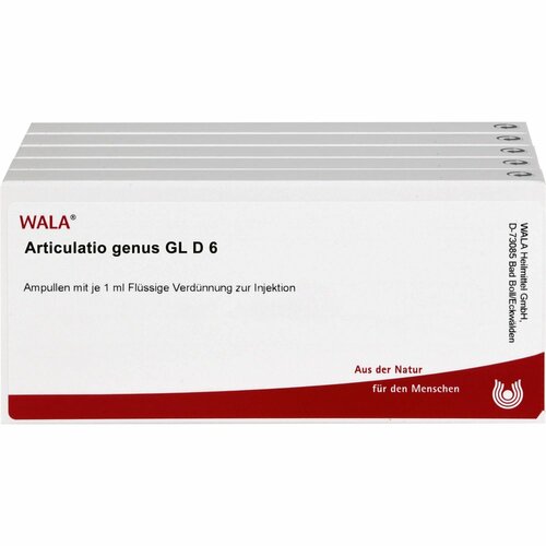 ARTICULATIO genus GL D 6 Ampullen, 50X1 ml, WALA Heilmittel GmbH