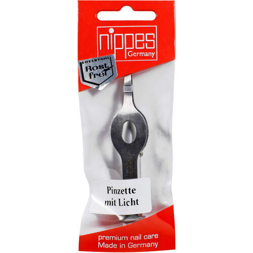 Nippes Pinzette Rostfrei mit Licht Nr.767E, 1 Stk., Gebrüder Nippes GmbH & Co. KG