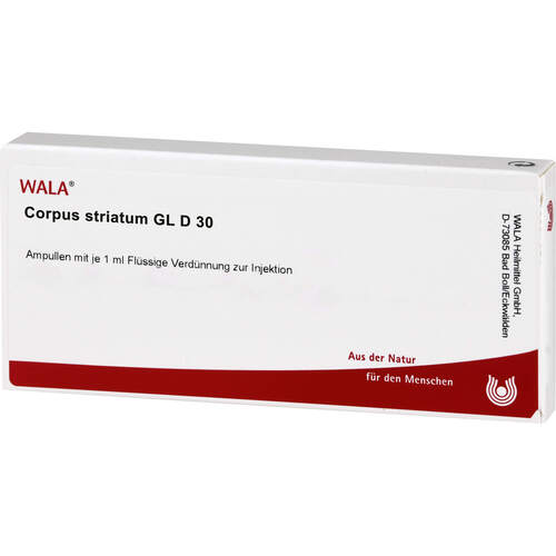 CORPUS STRIATUM GL D30, 10x1 ml, Wala Heilmittel GmbH