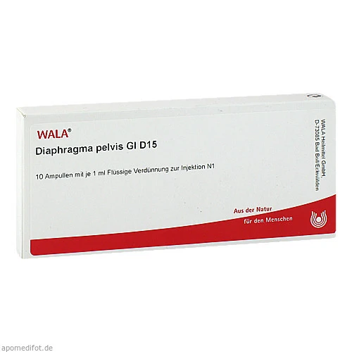DIAPHRAGMA PELVIS GL D15, 10x1 ml, Wala Heilmittel GmbH