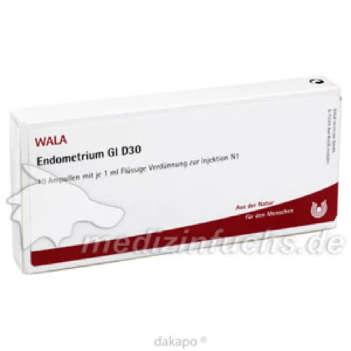 ENDOMETRIUM GL D30, 10x1 ml, Wala Heilmittel GmbH
