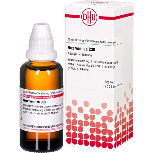 NUX VOMICA C 30 Dilution, 50 ml, DHU-Arzneimittel GmbH & Co. KG