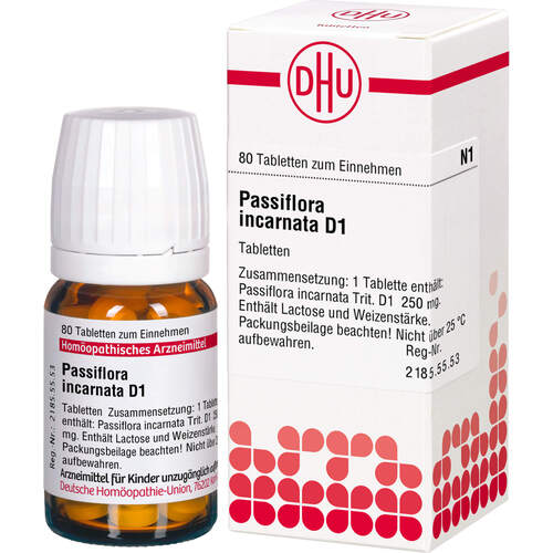 PASSIFLORA INCARNATA D 1 Tabletten, 80 Stk., DHU-Arzneimittel GmbH & Co. KG