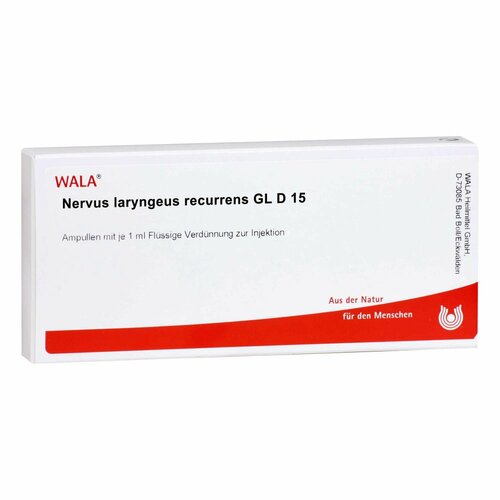 NERVUS LARYNGEUS recurrens GL D 15 Ampullen, 10x1 ml, WALA Heilmittel GmbH