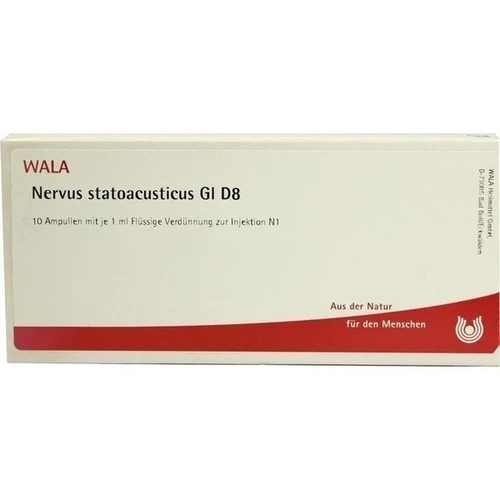 NERVUS STATOACUSTIC GL D 8, 10x1 ml, Wala Heilmittel GmbH