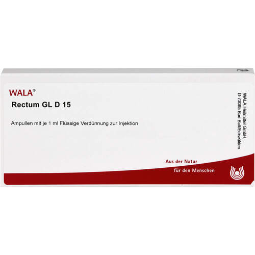 RECTUM GL D15, 10x1 ml, Wala Heilmittel GmbH