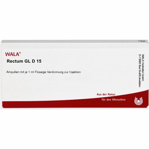 RECTUM GL D15, 10x1 ml, Wala Heilmittel GmbH