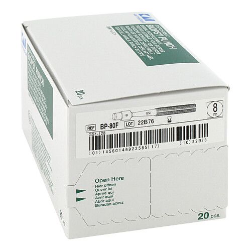 Biopsiestanze 8.0mm, 20 Stk., pfm medical GmbH