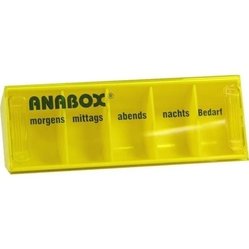 ANABOX-Tagesbox gelb, 1 Stk., Wepa Apothekenbedarf GmbH & Co. KG