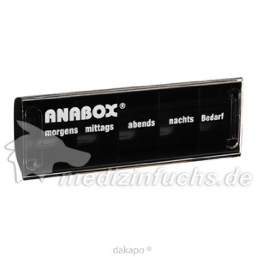 ANABOX-Tagesbox schwarz, 1 Stk., Wepa Apothekenbedarf GmbH & Co. KG