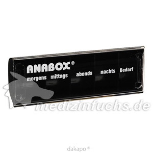 ANABOX-Tagesbox schwarz, 1 ST, Wepa Apothekenbedarf GmbH & Co. KG