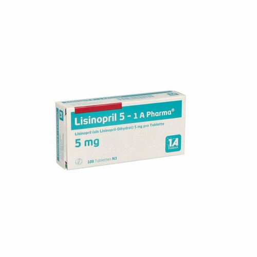 Lisinopril 5 - 1 A Pharma, 100 Stk., 1 A Pharma GmbH