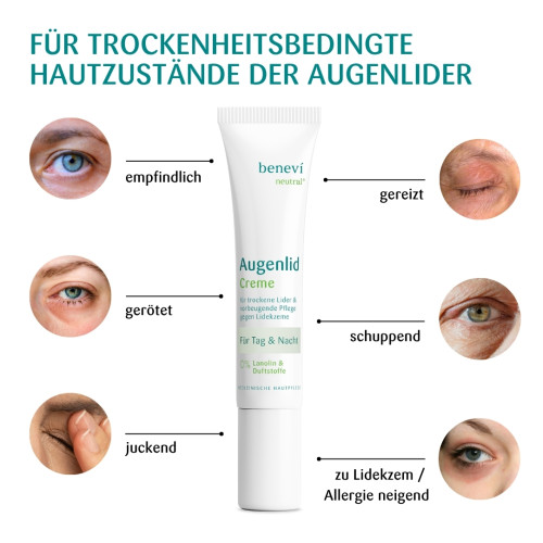 Benevi Neutral Augenlid-Creme, 15 ml, Dermaportal dp GmbH