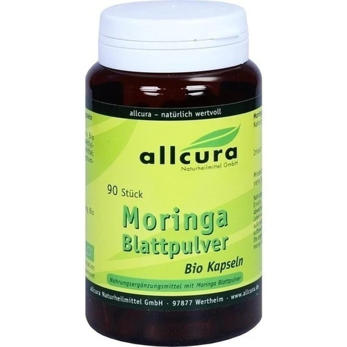 Moringa Blattpulver BIO Kapseln, 90 Stk., Allcura Naturheilmittel GmbH
