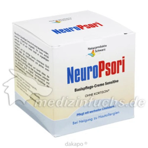 NeuroPsori Basispflege Sensitive, 100 ML, Naturprodukte Schwarz