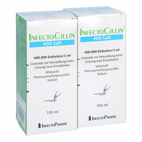 INFECTOCILLIN 400 Saft, 2X100 ML, Infectopharm Arzn.U.Consilium GmbH