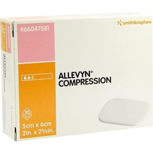 ALLEVYN COMPRESSION 5x6cm HYDROSELEKTIV WUNDAUFL., 10 Stk., Smith & Nephew GmbH