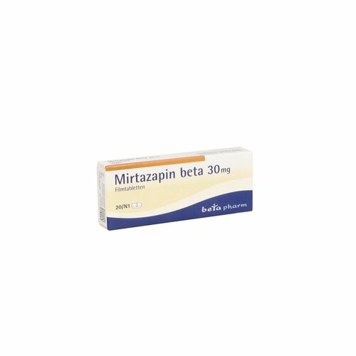 Mirtazapin beta 30mg Filmtabletten, 20 Stk., betapharm Arzneimittel GmbH