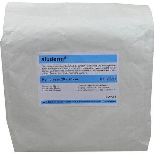 ALUDERM KOMPRESSE 20X20CM, 50 Stk., W.Söhngen GmbH