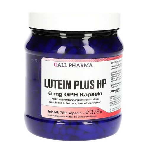 Lutein plus HP 6mg GPH Kapseln, 750 Stk., Hecht-Pharma GmbH Lutein plus HP 6mg GPH Kapseln, 750 Stk., Hecht-Pharma GmbH