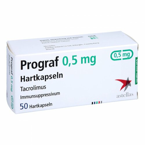 Prograf 0.5mg Kapseln, 50 Stk., Eurimpharm Arzneimittel GmbH