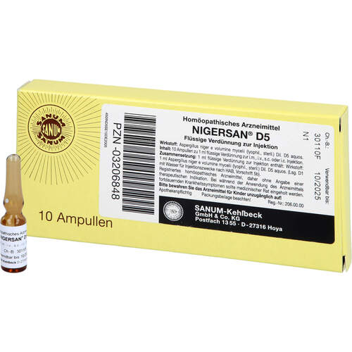 NIGERSAN D 5, 10X1 ML, Sanum-Kehlbeck GmbH & Co. KG