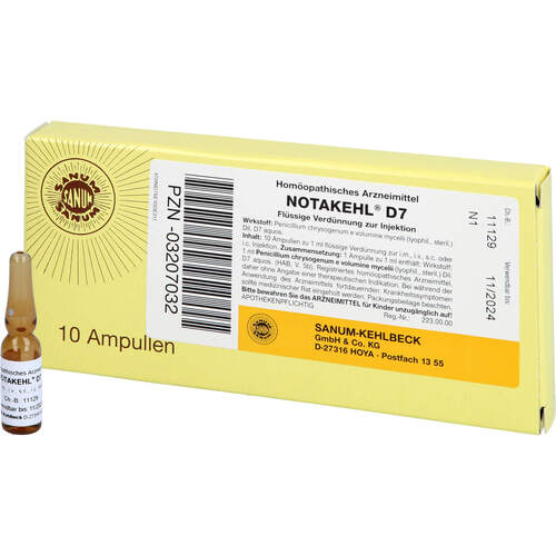 NOTAKEHL D 7, 10x1 ml, Sanum-Kehlbeck GmbH & Co. KG