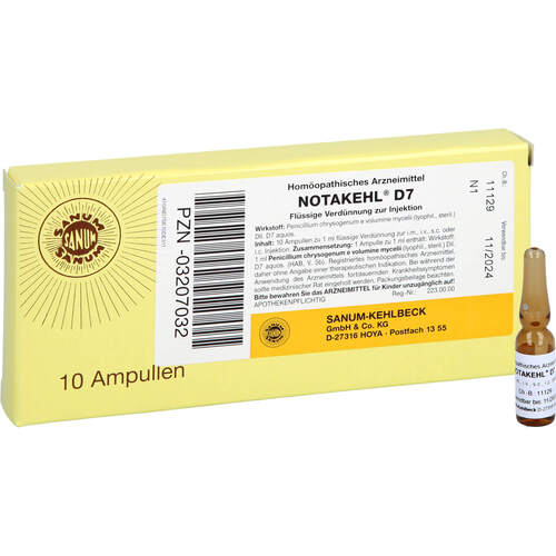 NOTAKEHL D 7, 10X1 ML, Sanum-Kehlbeck GmbH & Co. KG