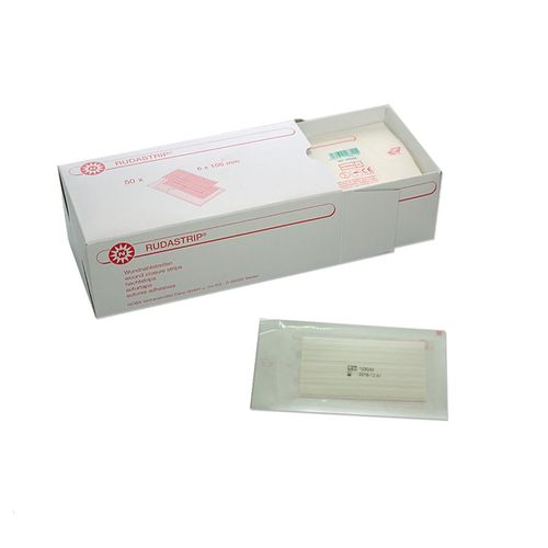 RUDASTRIP Set 13x100mm Wundnahtstreifen 6er, 50 Stk., Nobamed Paul Danz AG