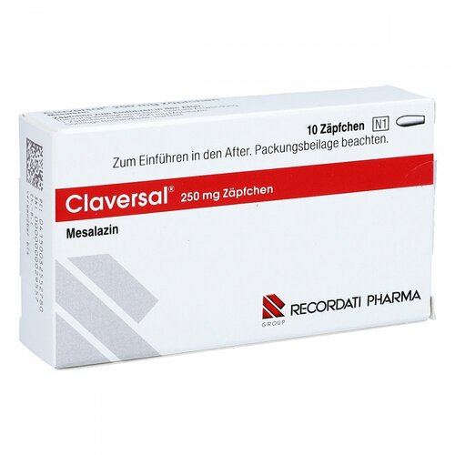 CLAVERSAL 250MG ZAEPFCHEN, 10 Stk., Recordati Pharma GmbH