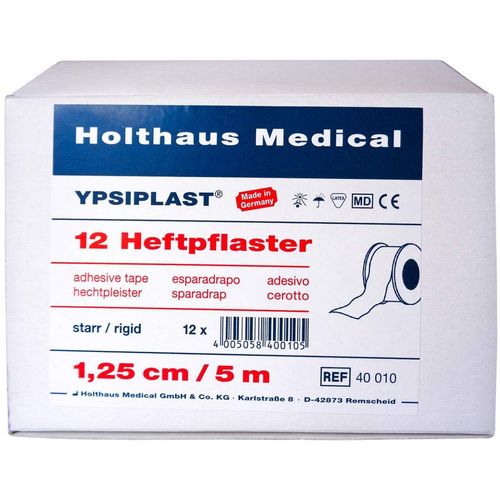 Heftpflaster starr YPSIPLAST 1.25cmx5m, 1 Stk., Holthaus Medical GmbH & Co. KG