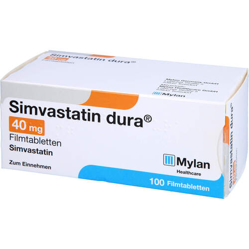 Simvastatin dura 40mg Filmtabletten, 100 Stk., Viatris Healthcare GmbH