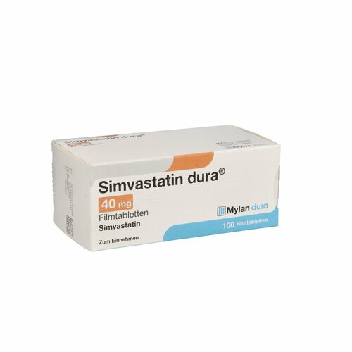 Simvastatin dura 40mg Filmtabletten, 100 Stk., Viatris Healthcare GmbH