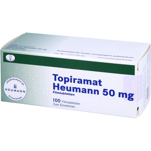 Topiramat Heumann 50mg Filmtabletten, 100 Stk., Heumann Pharma GmbH & Co. Generica KG